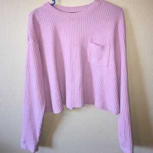 Cropped pink sweater, never worn